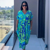 Oceania™ Dress in Viscose with a Loose Fit and Tropical Print