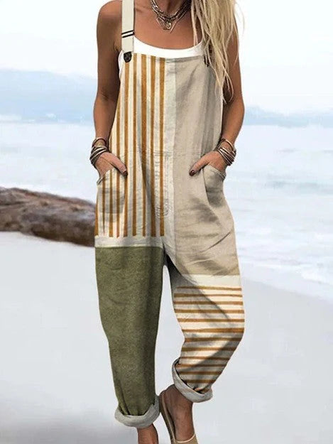 HARPER – SUNSTRIPE COASTAL OVERALLS