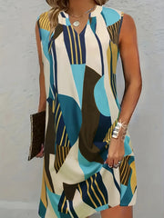 Women's Plus Size Mandarin Collar Dress