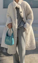 Julia | elegant faux fur coat for women