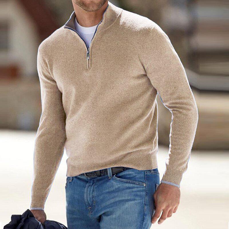 Men’s Zip-Up Sweater – Timeless Style & Functional Comfort