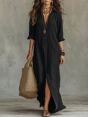 Astraea | Effortless Linen Maxi Dress