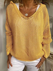 Women's Loose-Fit Open Knit Sweater