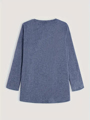 Women's fleece-lined sweatshirt tunic