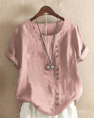 Women's Round Neck Chic Summer Blouse