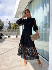 Juna | Elegant Lace Maxi Dress