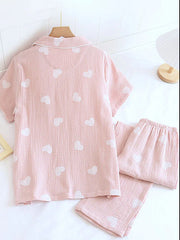 Isabella | Women’s Button-Down Short Sleeve Pajama Set