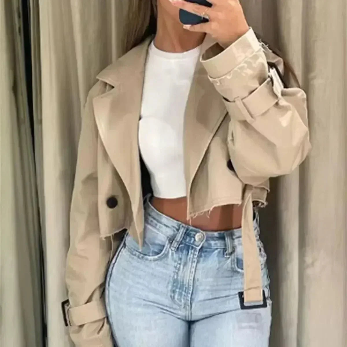 Luna | Stylish Women's Short Trench Coat