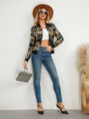 Women's sequin bomber jacket for dazzling nights