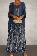 Nora™ | Layered Dress - Dark Blue
