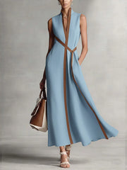 Women's Elegant Summer Wrap Maxi Dress