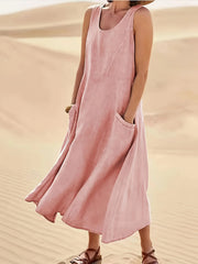 Women's Casual Sleeveless A-Line Dress