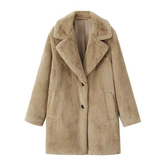 Guadalupe  | Long faux fur coat