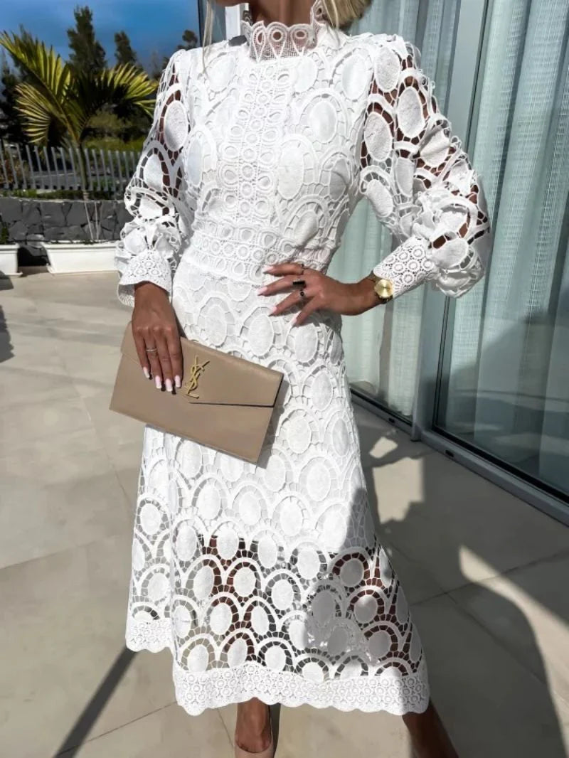 Juna | Elegant Lace Maxi Dress