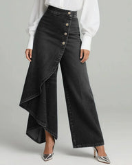 Ashley | Denim Wrap Trousers