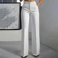 Elara™ - High Waisted Wide Leg Suit Trousers