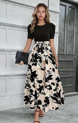 Luna’s Modern Grace Bow-Tie Waist Maxi Dress