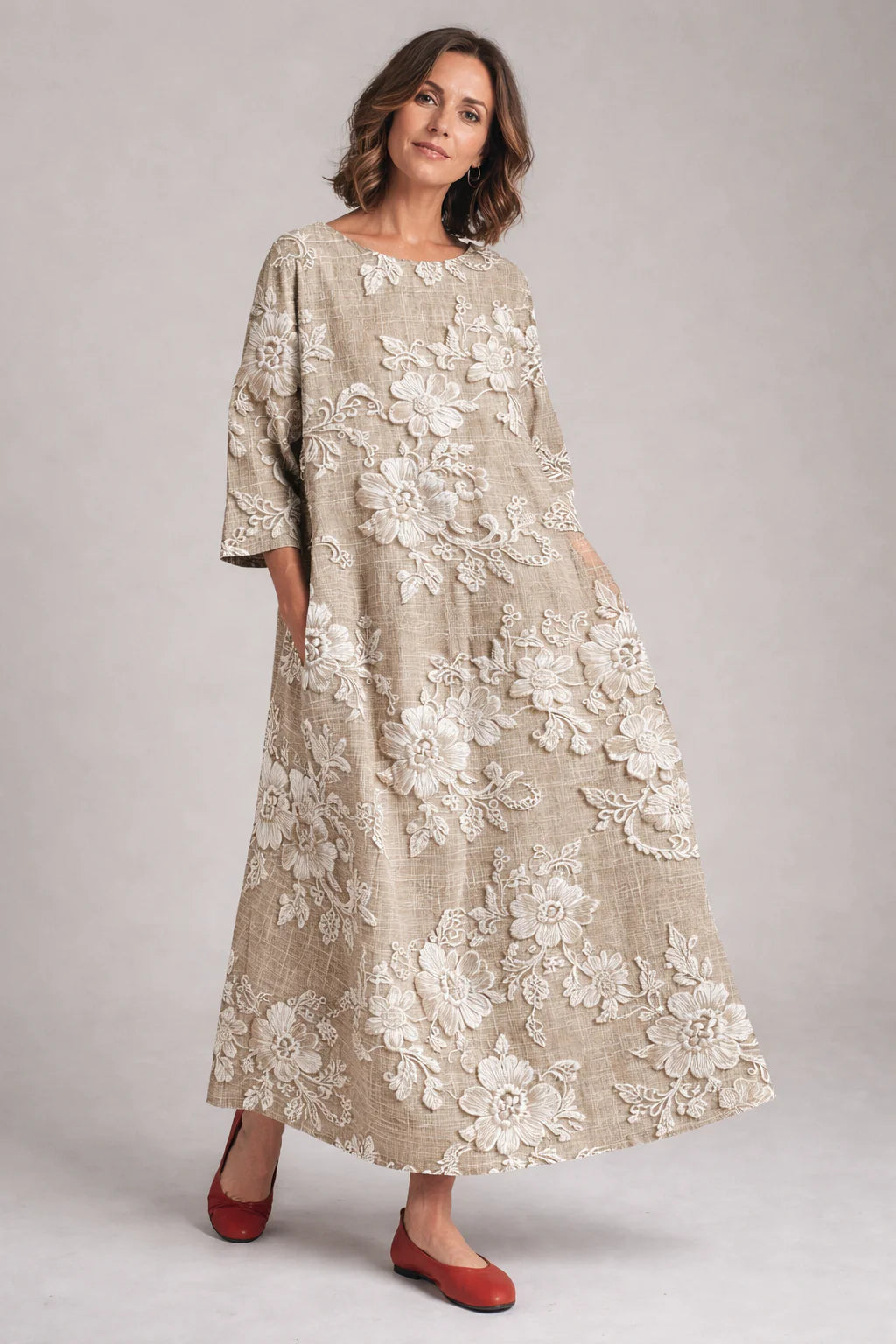 Avery - Elegant Printed Maxi Dress