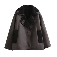 Hazel | Women's Shearling Aviator Jacket