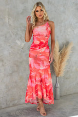 Abigail | Floral Print One-Shoulder Dress