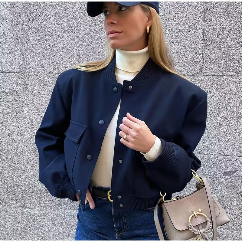 Paige | Women’s Casual Short Bomber Winter Jacket