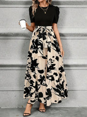 Luna’s Modern Grace Bow-Tie Waist Maxi Dress