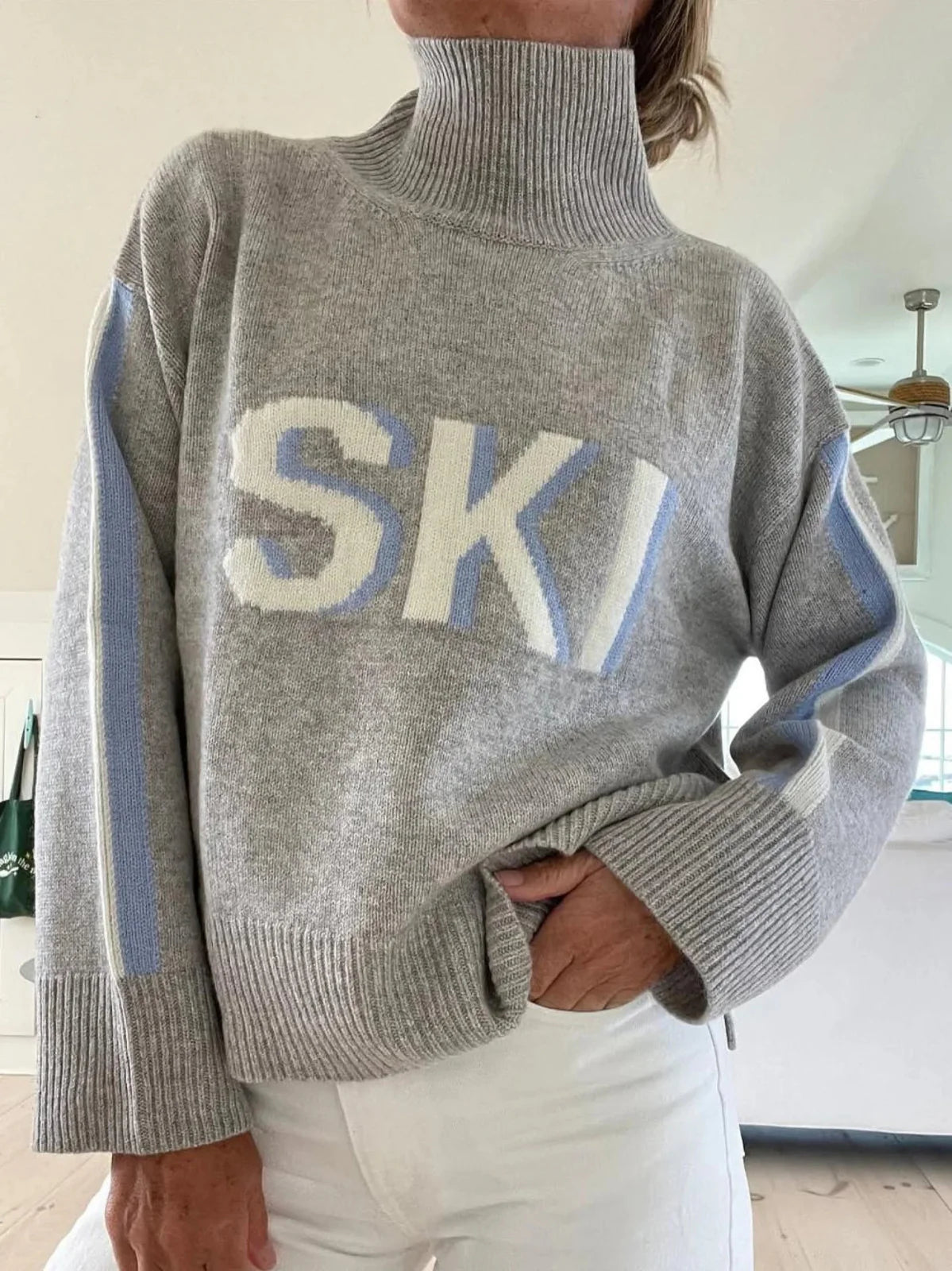 Amanda | Retro Turtleneck Ski Sweater