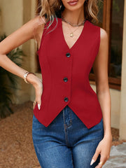 NATHALIE - TRENDY V-NECK LADIES WAISTCOAT