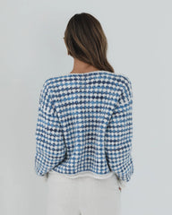 Aica Cardigan - Blue Print