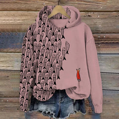 Women's Vintage Casual Hoodie Sweatshirt