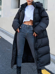 Jessica | Long Women's Puffer Jacket with Hood