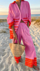 Women's Two Piece Printed Beach Set
