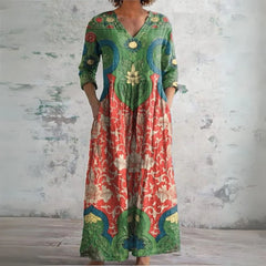 Judith | Vintage Floral Maxi Dress