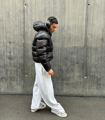 Dallas | Men’s Stylish Shiny Hooded Puffer Jacket
