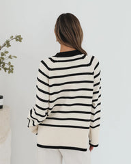 Levara Cardigan - Cream Stripe