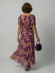 Women's Off Shoulder Flow Midi Dress