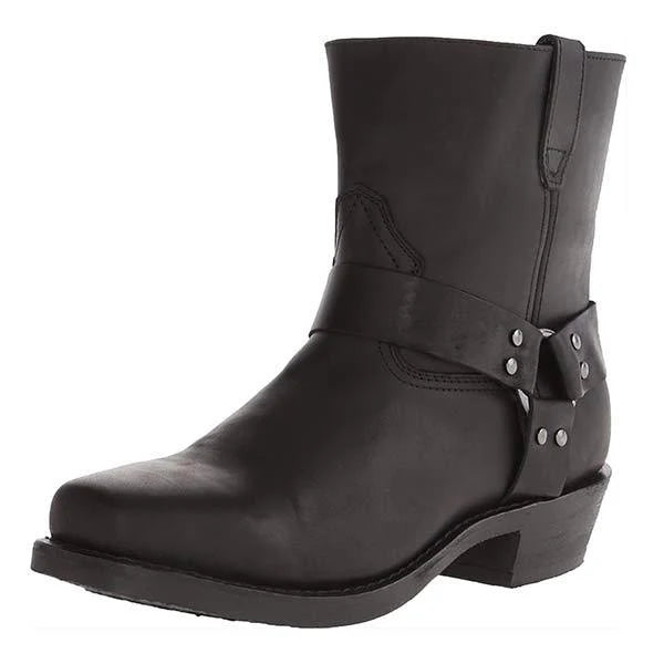 Men's rivet Western cowboy boots