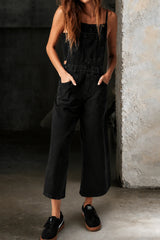 Elizabeth | Wide Leg Suspender Jumpsuit