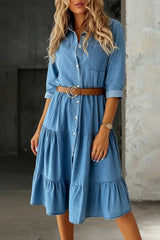 Barbara | Casual Elegant Denim Dress