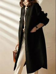 Liv | Stylish Long Trench Coat for Women – Winter