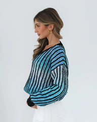Daleena Knit - Blue Multi