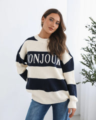 Alisson Knit - Navy Multi