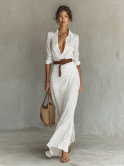 APHRODITE - THE SILKEN CHARM MAXI DRESS