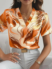 MARILOU - CHIC MARBLE TOUCH BLOUSE