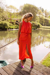 Lisa | Elegant Sleeveless Split Dress
