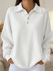 Ava | Soft Knit Polo Sweater