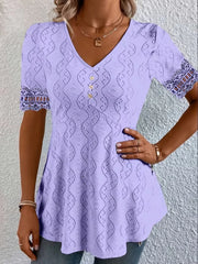 Women's Soft-Touch V-Neck Blouse