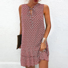 Linda™ | Elegant sleeveless dress with V-neck