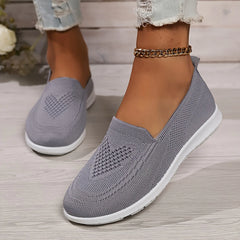 Women's Breathable Knit Flat Casual Shoes