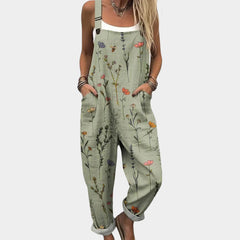 Women's Comfortable Floral Printed Jumpsuit